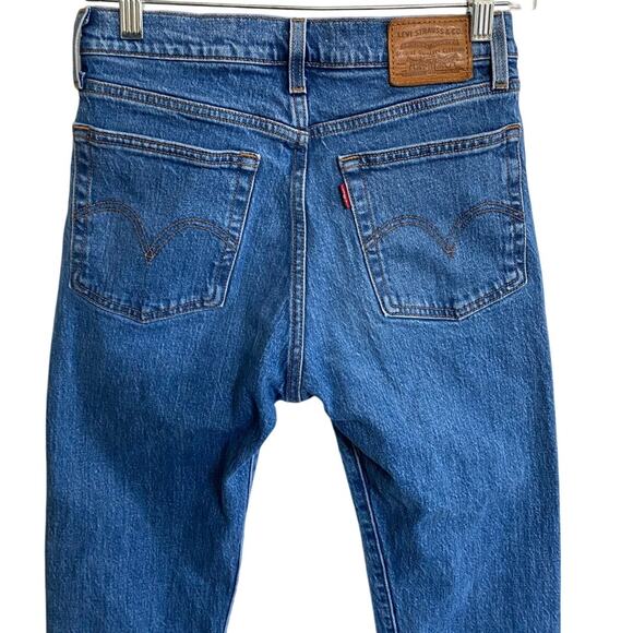 Levi's Wedgie Straight Medium Wash 25 X 27 - Excellent - Picture 9 of 13